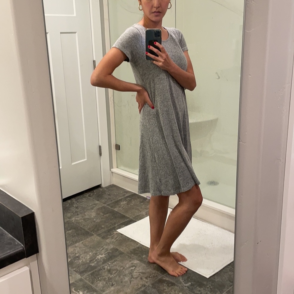 Old Navy, heather gray dress, small